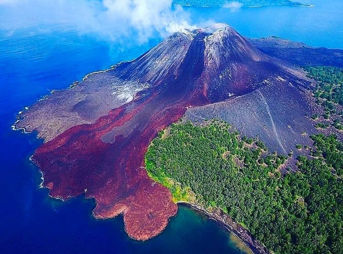 Вулкан кракатау фото