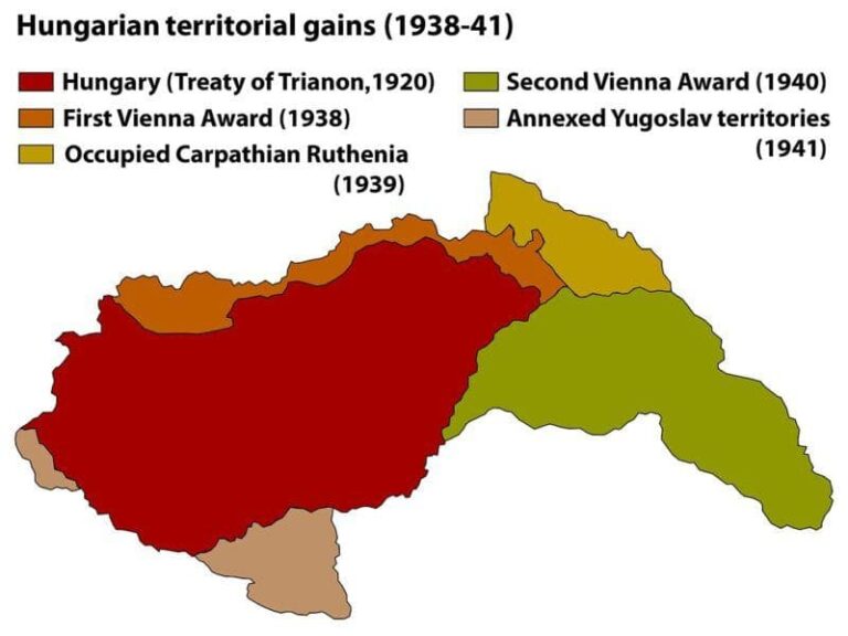 Карта венгрии 1941