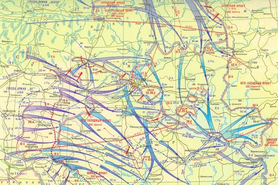 Карта киевский котел 1941 года