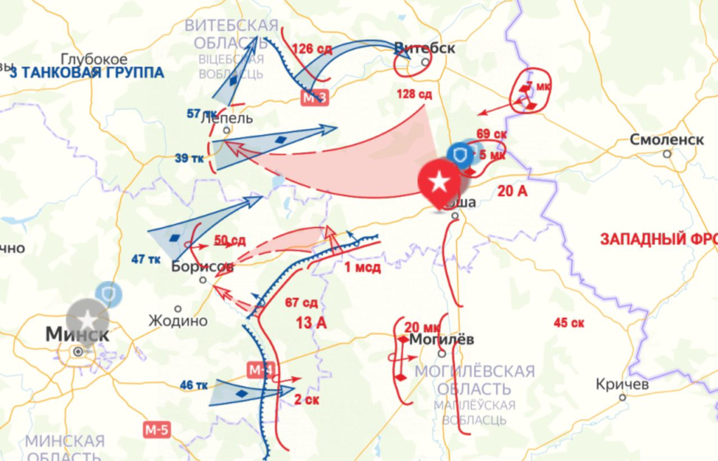 Контрудар под сольцами карта