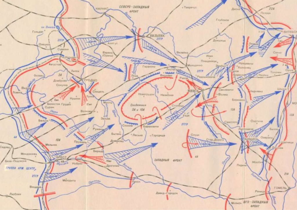 Карта 22 июня 1941 года