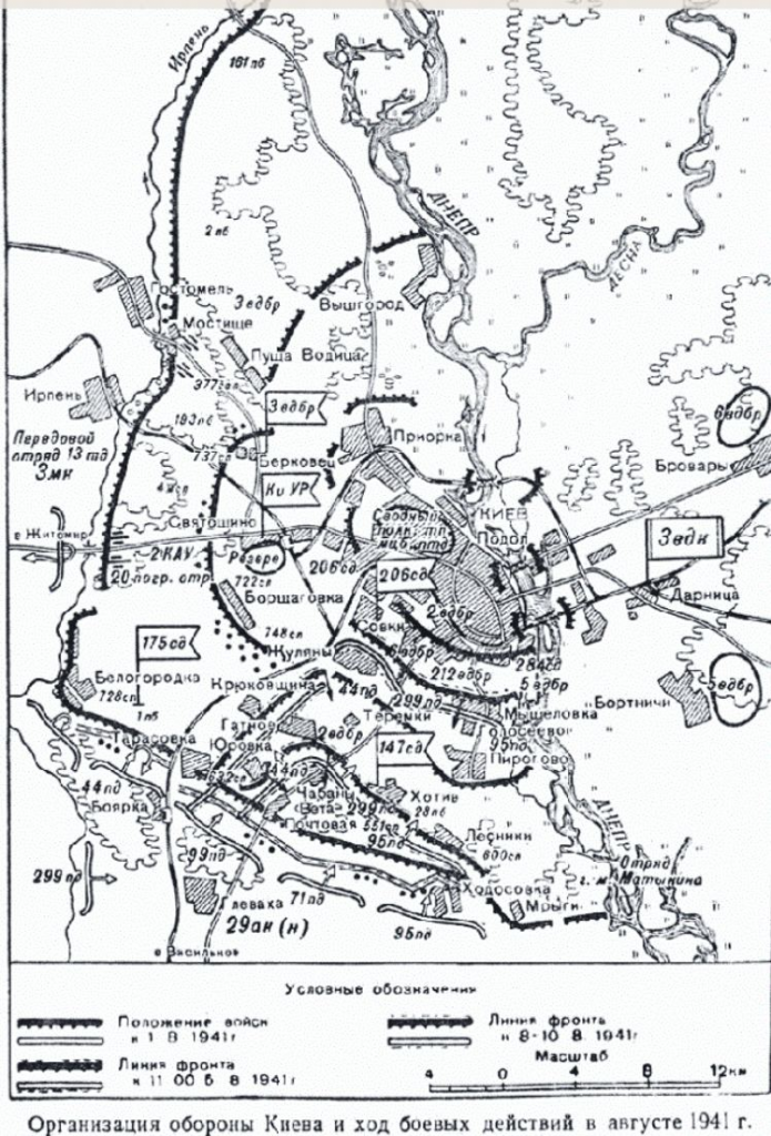 Битва за киев 1941 карта