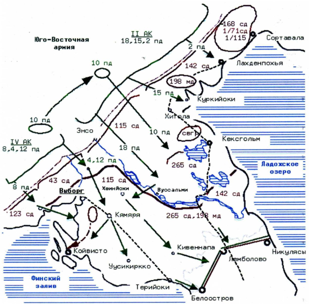 Карта военных дорог карелии