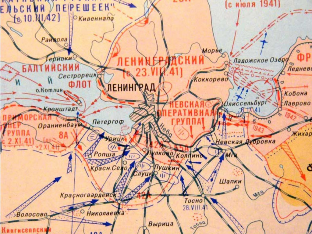 Карта ленинграда 1941 года