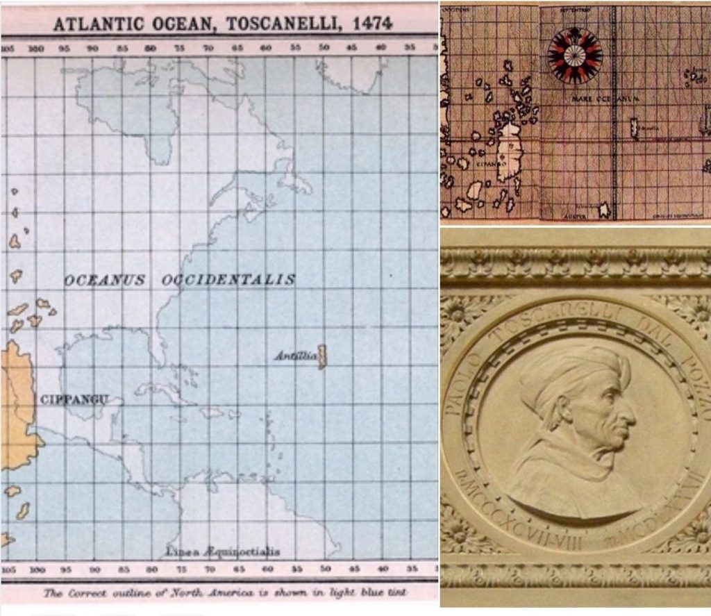Российский колумб. Реконструкция карты Атлантического океана п Тосканелли.