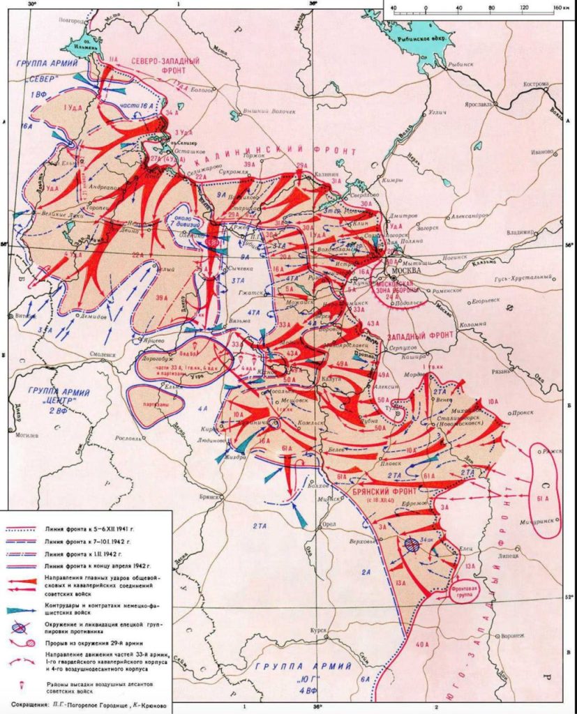 Карта вов 1942