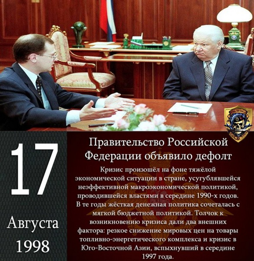 Кризис 1998 года презентация