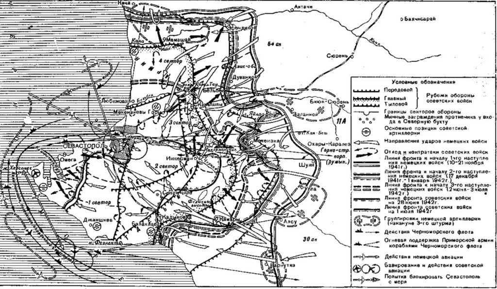 Оборона севастополя вов карта