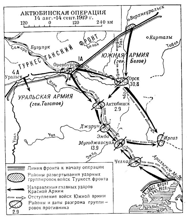 Армия колчака карта