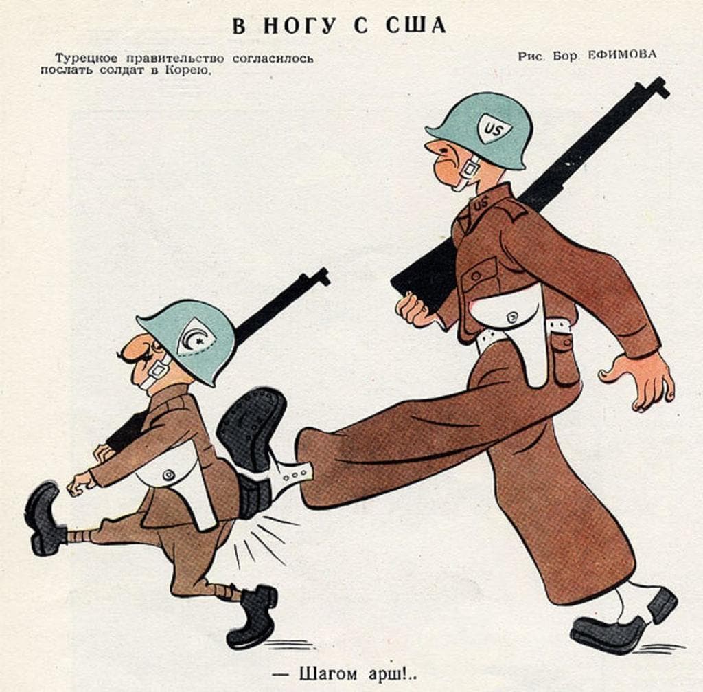 Политические карикатуры из журнала крокодил СССР