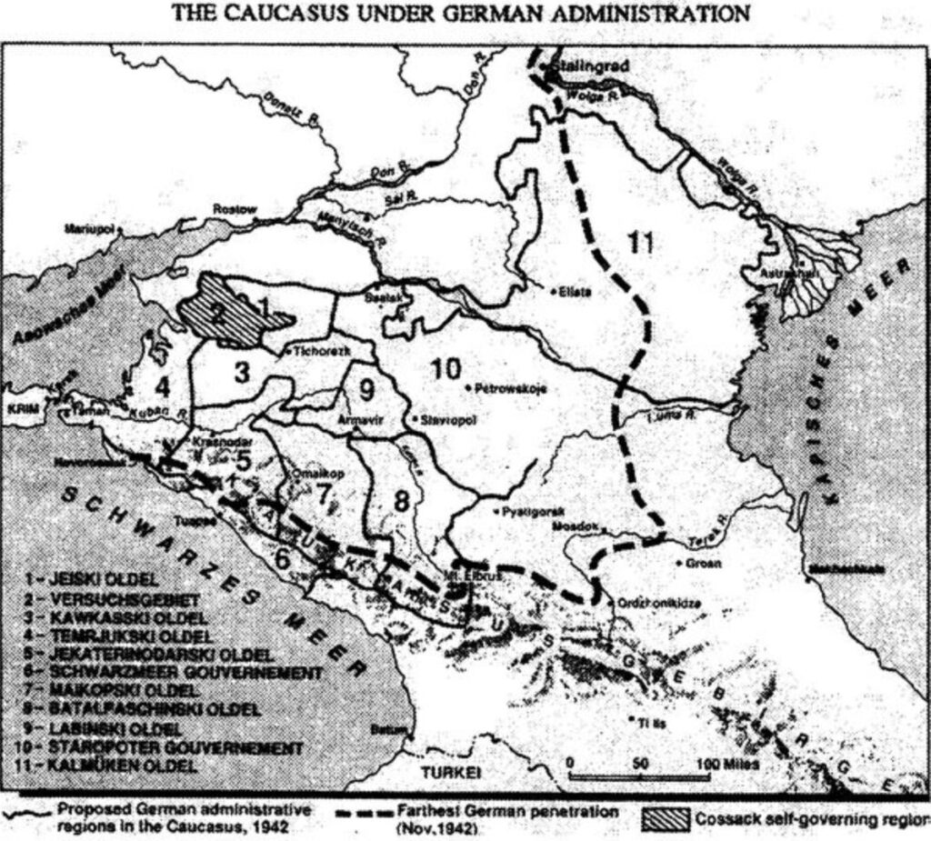 Оккупация кавказа. Кавказ на карте. Карта Кавказа времен Гитлера. Казакия. Казакия карта.