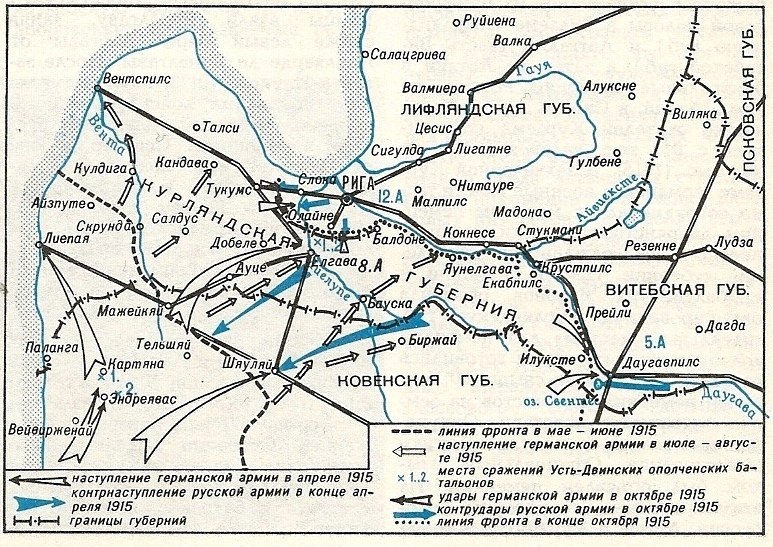 Великое отступление первая мировая война карта