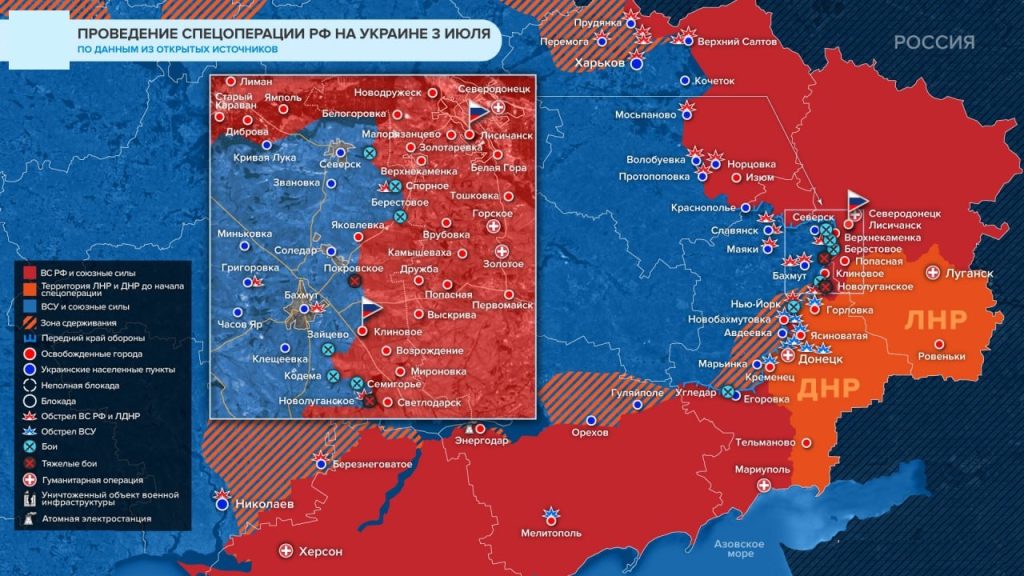 Карта освобождения территории украины