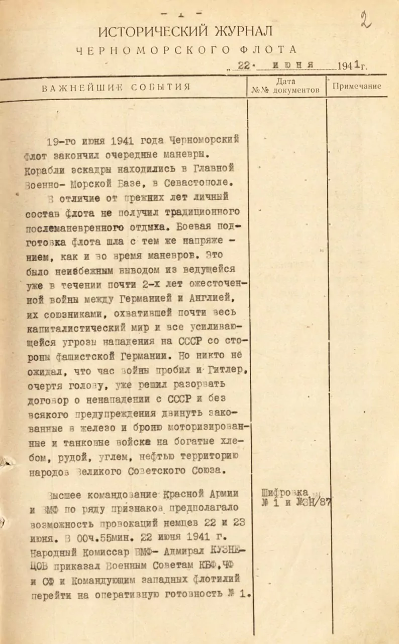 22 июня 1941 года - Хронология первого дня Великой Отечественной войны - Утро